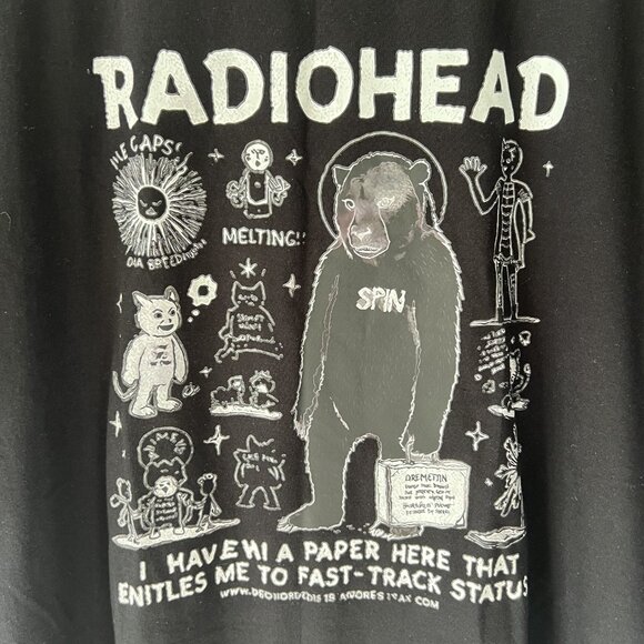 Radiohead Music Band 'Fast-Track Status' T-Shirt! Brand New! - Picture 2 of 16